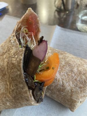 Marinated mushroom wrap at Munch in Solon