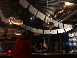 The bar at Saint Monday at Saint Monday in East London