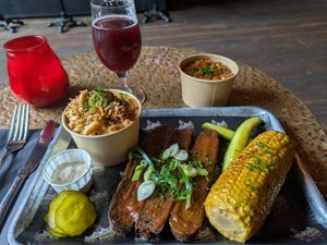 Meal at Saint Monday in East London