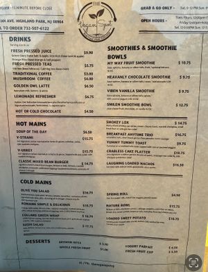  at The Vegan Spot in Highland Park