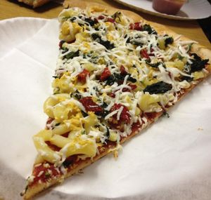 Vegan Mac Attack at Vinnie's Pizzeria in Brooklyn