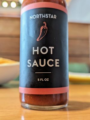 House-made hot sauce at Northstar Cafe  - Beechwold in Columbus