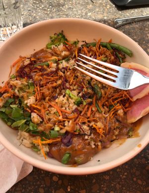 Buddha Bowl after I mixed it up at Northstar Cafe - Easton in Columbus