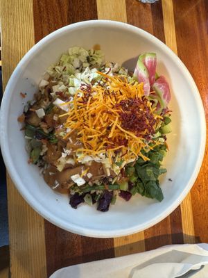 Buddha bowl with tofu and peanut sauce! Absolutely delicious. This is a hot dish/not cold like a salad    at Northstar Cafe - Easton in Columbus
