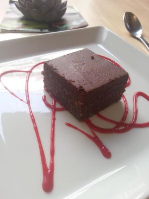 Brownies at Om Prana in Quebec