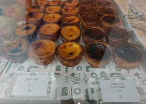 Vegan Egg Tart 純素蛋撻 at Maya x The Cakery  in Hong Kong Island