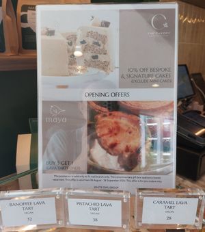 Vegan Lava Tarts exclusive for IFC at Maya x The Cakery  in Hong Kong Island