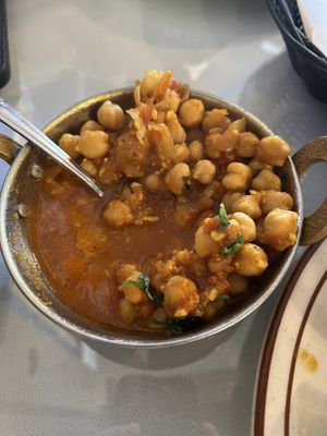 Chickpea curry   at Himalayan Restaurant in Big Bear Lake