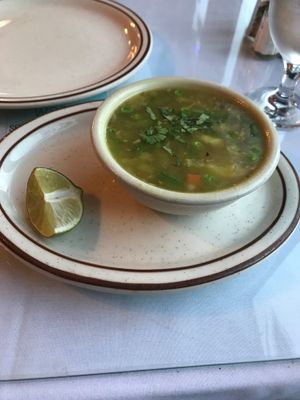 Vegetable soup at Himalayan Restaurant in Big Bear Lake
