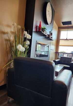 Cozy feel at Red Eye Cafe and Donuts in Cambridge