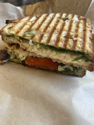 Mozzarella Pesto Vegan Toastie 8,50€  at Mercato in Howth