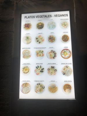 Platos veganos  at Simbad in Barcelona