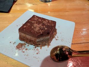 Vegan Tiramisu at Remix Audio Bar in Santa Fe