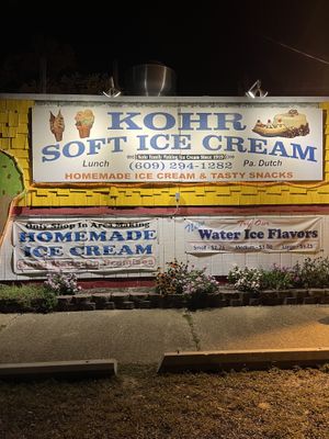 the store   at Kohr Soft Ice Cream in Tuckerton