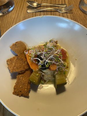 Veganes menü   at Hotel Post in Bezau