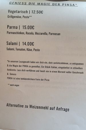 Pinsa at Loungecafé Lifetime in Gries