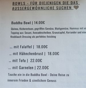 Bowls at Loungecafé Lifetime in Gries