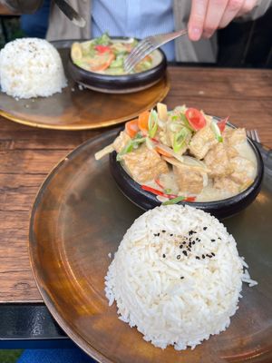 Yellow curry   at Mizo in Belfast