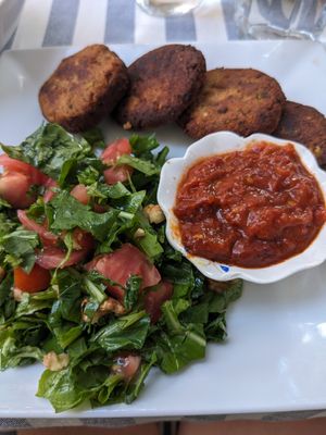 Badem köftesi at Ege'de Maya Bodrum in Mugla