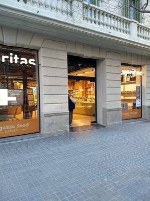 front of veritas at Veritas - Corsega in Barcelona