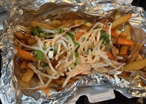 Pad Thai Fries are yummy!  at iThaiz Restaurant  in Richmond