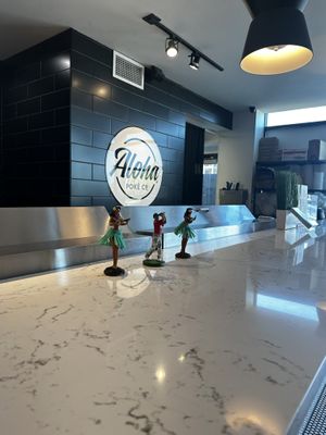 It has fun decorating everywheree  at Aloha Poké in Mequon