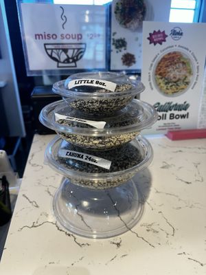 It’s good to the sizes before you orderr  at Aloha Poké in Mequon