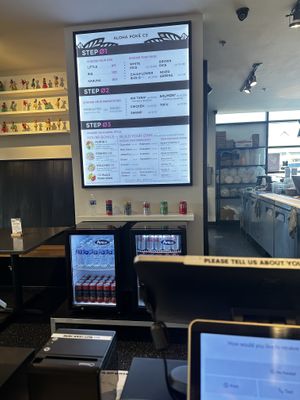 This is how you mix and match bowl   at Aloha Poké in Mequon