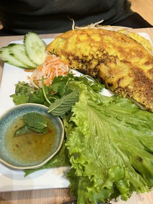 Mushroom crepe  at Muoi Tieu in Takoma Park
