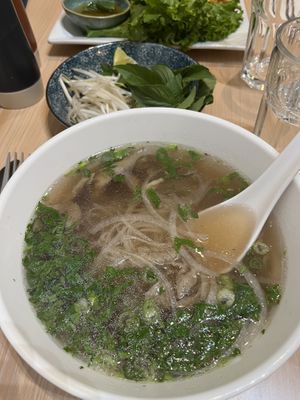 Vegan pho  at Muoi Tieu in Takoma Park