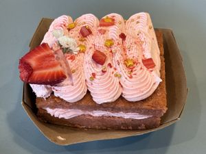 Strawberry cake  at Jen's Pastries in Portland
