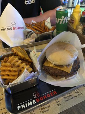 Double beyond burger  at Prime Burger Ao Nang in Krabi