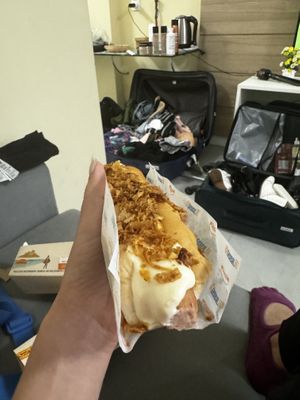 Hot dog   at Geneal Botafogo in Rio De Janeiro