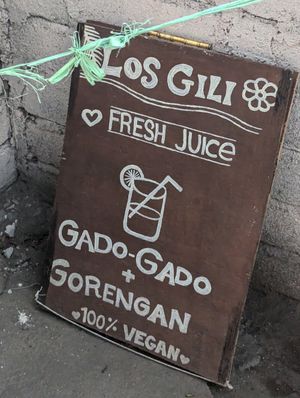 Sign at Los Gili in 