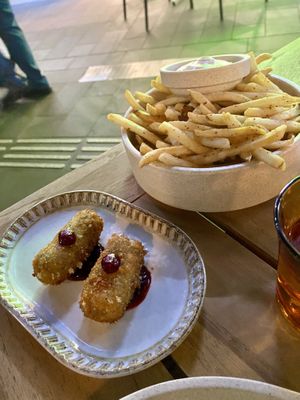 Tajjin fries & the croquettes   at Hotel Nacional in Melbourne