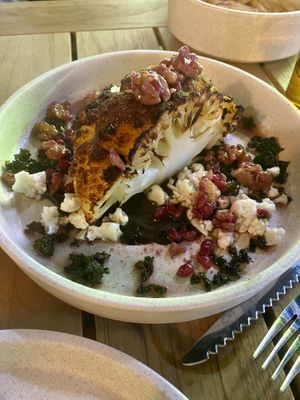 The main cauliflower dish  at Hotel Nacional in Melbourne