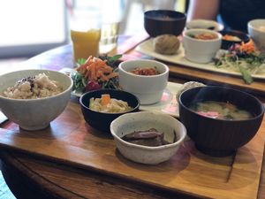 Lunch set  at Yamaneko Cafe in Onomichi