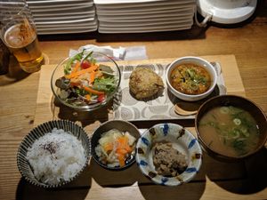The best meal I've ever eaten. Vegan dinner set. at Yamaneko Cafe in Onomichi