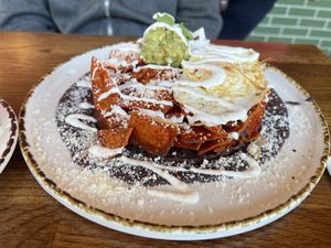 Chilaquiles rojos  at Madres Brunch in Bellflower