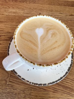 Cappuccino with oat milk  at Madres Brunch in Bellflower