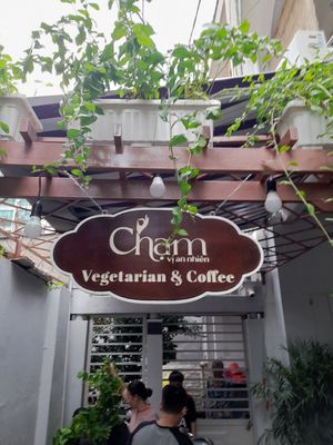 Outside at Chạm Vegetarian & Coffee in Ho Chi Minh City