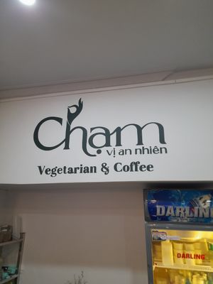 Name inside at Chạm Vegetarian & Coffee in Ho Chi Minh City