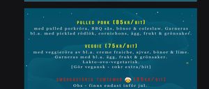 Sometimes the vegetarian option is vegan at Restaurang Vardagslyx i Örnsköldsvik in Oernskoeldsvik