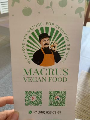   at Macrus Vegan Food in Vladikavkaz