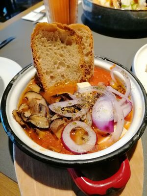 Shakshuka at Gabby's Brunch in Barcelona