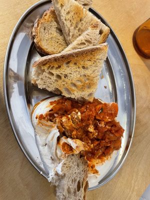 Pa de pagès con kimchi at Grasa in Barcelona