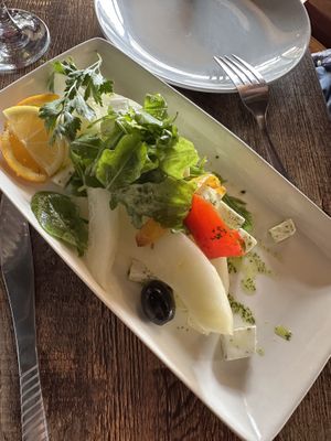 Melon salad  at House of Olives in Falkirk
