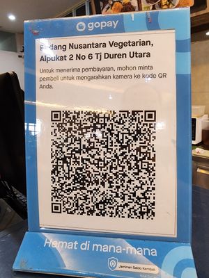 Qris at Padang Nusantara Vegetarian  in Jakarta
