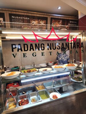 Padang menu at Padang Nusantara Vegetarian  in Jakarta