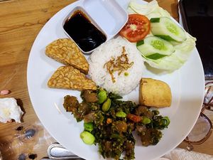 Nasi kikil cabe ijo at Padang Nusantara Vegetarian  in Jakarta